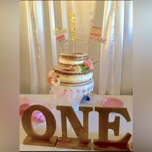 Party letters for a “ONE” year olds Birthday 🥳